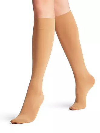 FALKE | Kniestrümpfe Seidenglatt 40 den powder | 